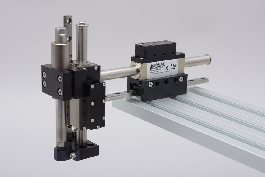 Un système modulaire fait de petits modules et axes à moteur linéaire